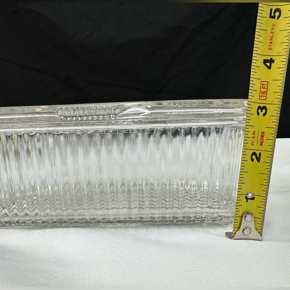 1940’s Vintage Federal Glass clear glass refrigerator dish. - Picture 4 of 5